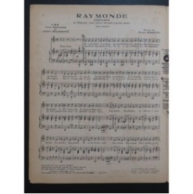 MORETTI Raoul Raymonde Chant Piano 1925