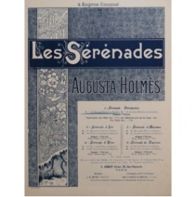 HOLMÈS Augusta Sérénade Printanière Chant Piano ca1884