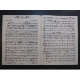 BOURTAYRE Henri Crinolines Chant Piano 1946