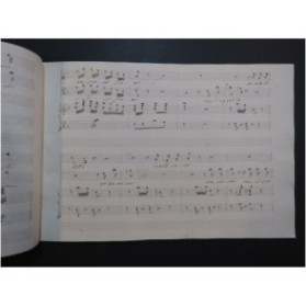 PACINI Giovanni Adelaide e Comingio Duetto Manuscrit ca1820