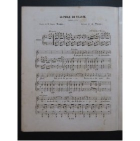 THYS A. La perle du village Chant Piano ca1840