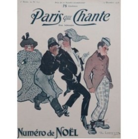 Paris qui Chante Numéro de Noël Chant Piano 1908
