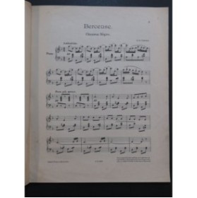 CLUTSAM G. H. Berceuse Piano ca1909