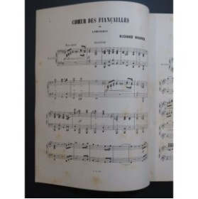 WAGNER Richard Choeur des Fiancailles de Lohengrin Piano 4 mains ca1895
