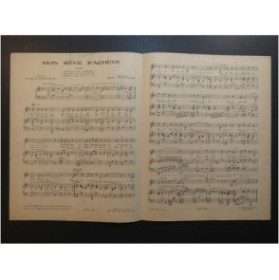 SYLVIANO René Mon rêve s'achève Chant Piano 1943