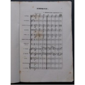 MENDELSSOHN Symphonie No 4 Orchestre ca1852