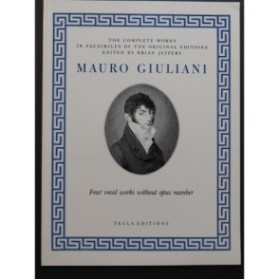 GIULIANI Mauro Four Vocal Works Chant Guitare Piano 1986