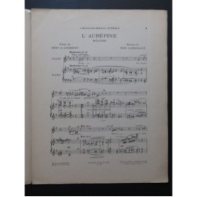 LADMIRAULT Paul L'Aubépine Chant Piano 1913