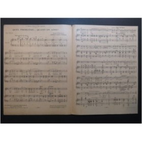 GARCIA-MANSILLA Eduardo Quel problème quand on aime Chant Piano 1925