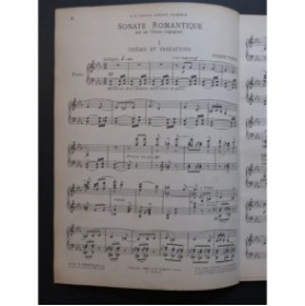 TURINA Joaquin Sonate romantique Piano 1910