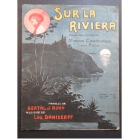 DANIDERFF Léo Sur la Riviera Piano 1914