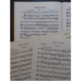 GEBAUER Johann Christian Six Duos 2 op 10 Piano 2 Violons