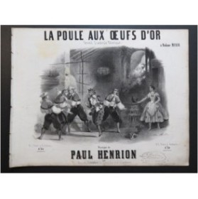 HENRION Paul La poule aux œufs d'or Piano ca1850