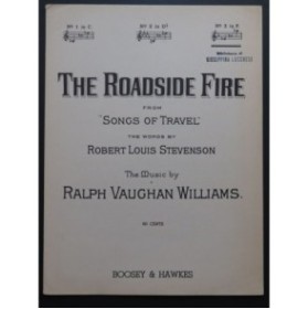 VAUGHAN WILLIAMS Ralph The Roadside Fire Chant Piano 1935