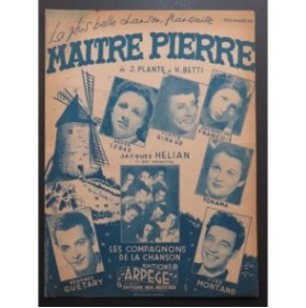 BETTI Henri Maitre Pierre Chant Piano 1949