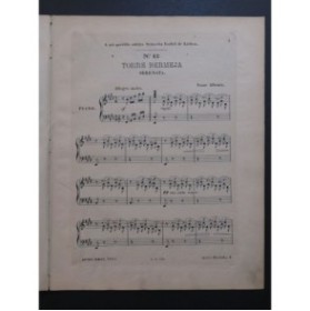 ALBENIZ Isaac Torre Bermeja Piano ca1890