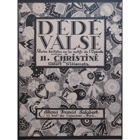 CHRISTINÉ Henri Dédé-Valse Piano 1922