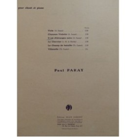 PARAY Paul Il est d'étranges soirs... Chant Piano 1920