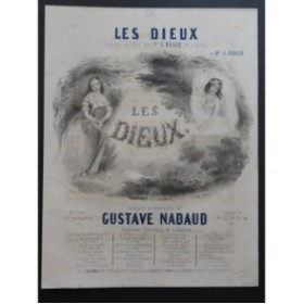 NADAUD Gustave Les Dieux Chant Piano ca1840