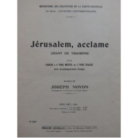 NOYON Joseph Jérusalem