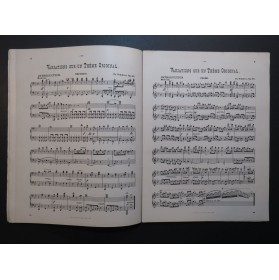 SCHUBERT Franz Variations Piano 4 mains