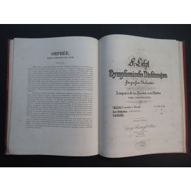 LISZT Franz Symphonische Dichtungen 3 Pièces Piano 4 mains ca1860