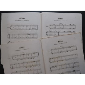 HAENDEL MOZART WEBER Pièces pour 2 Pianos 8 mains ca1882
