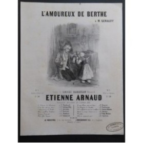 ARNAUD Étienne L'amoureux de Berthe Chant Piano ca1840