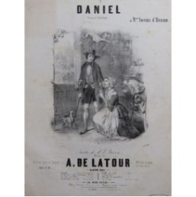 DE LATOUR Aristide Daniel Chant Piano 1845
