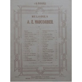VAUCORBEIL A. E. Le Banc de Pierre Chant Piano ca1864