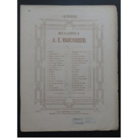 VAUCORBEIL A. E. Le Banc de Pierre Chant Piano ca1864