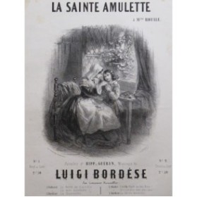 BORDÈSE Luigi La Sainte Amulette Chant Piano ca1850