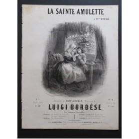 BORDÈSE Luigi La Sainte Amulette Chant Piano ca1850