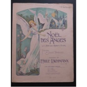LACHMANN Émile Noël des Anges Chant Piano ca1905