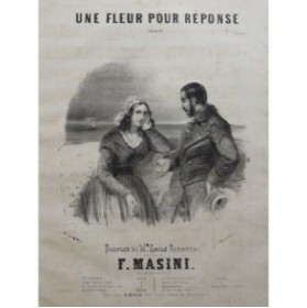 MASINI F. Une Fleur pour réponse Chant Piano ca1840