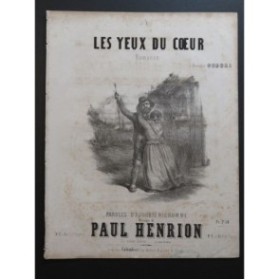 HENRION Paul Les yeux du coeur Chant Piano ca1850
