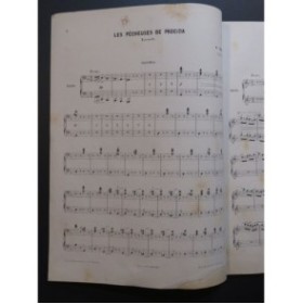 RAFF Joachim Les Pêcheuses de Procida pour Piano 4 mains ca1880