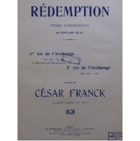 FRANCK César Rédemption 1er Air de l'Archange Chant Piano