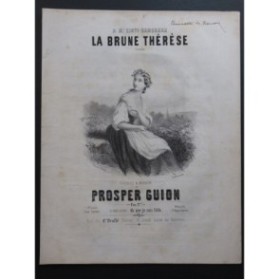 GUION Prosper La Brune Thérèse Chant Piano ca1840