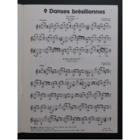 BARRENSE DIAS José Neuf Danses Brésiliennes Guitare 1983