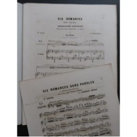 MENDELSSOHN Romances sans Paroles Violon Piano ca1860