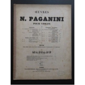 PAGANINI Niccolo I Palpiti op 13 Violon Piano ca1850