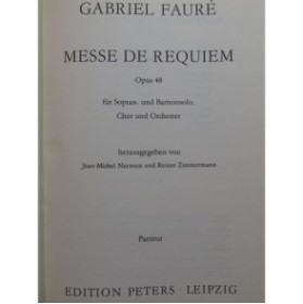 FAURÉ Gabriel Requiem Chant Orchestre 1978