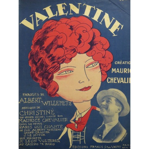 CHRISTINÉ Henri Valentine Chant Piano 1926