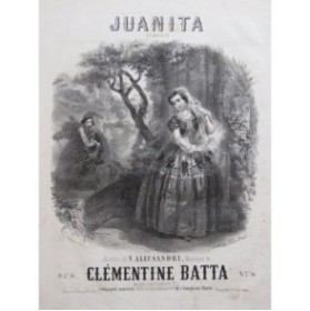 BATTA Clémence Juanita Chant Piano ca1860