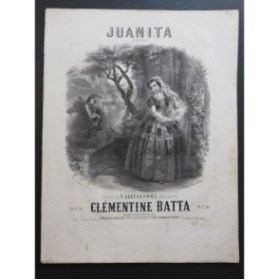 BATTA Clémence Juanita Chant Piano ca1860