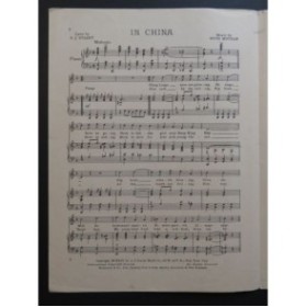 MOTZAN Otto In China Chant Piano 1919