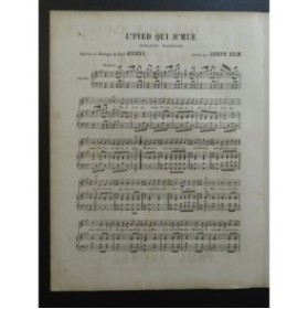 AVENEL Paul L'pied qui r'mue Chant Piano ca1850