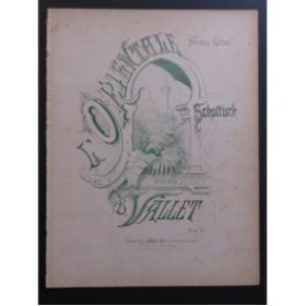 VALLET B. L'Orientale Piano XIXe siècle