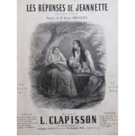 CLAPISSON Louis Les réponses de Jeannette Chant Piano ca1840